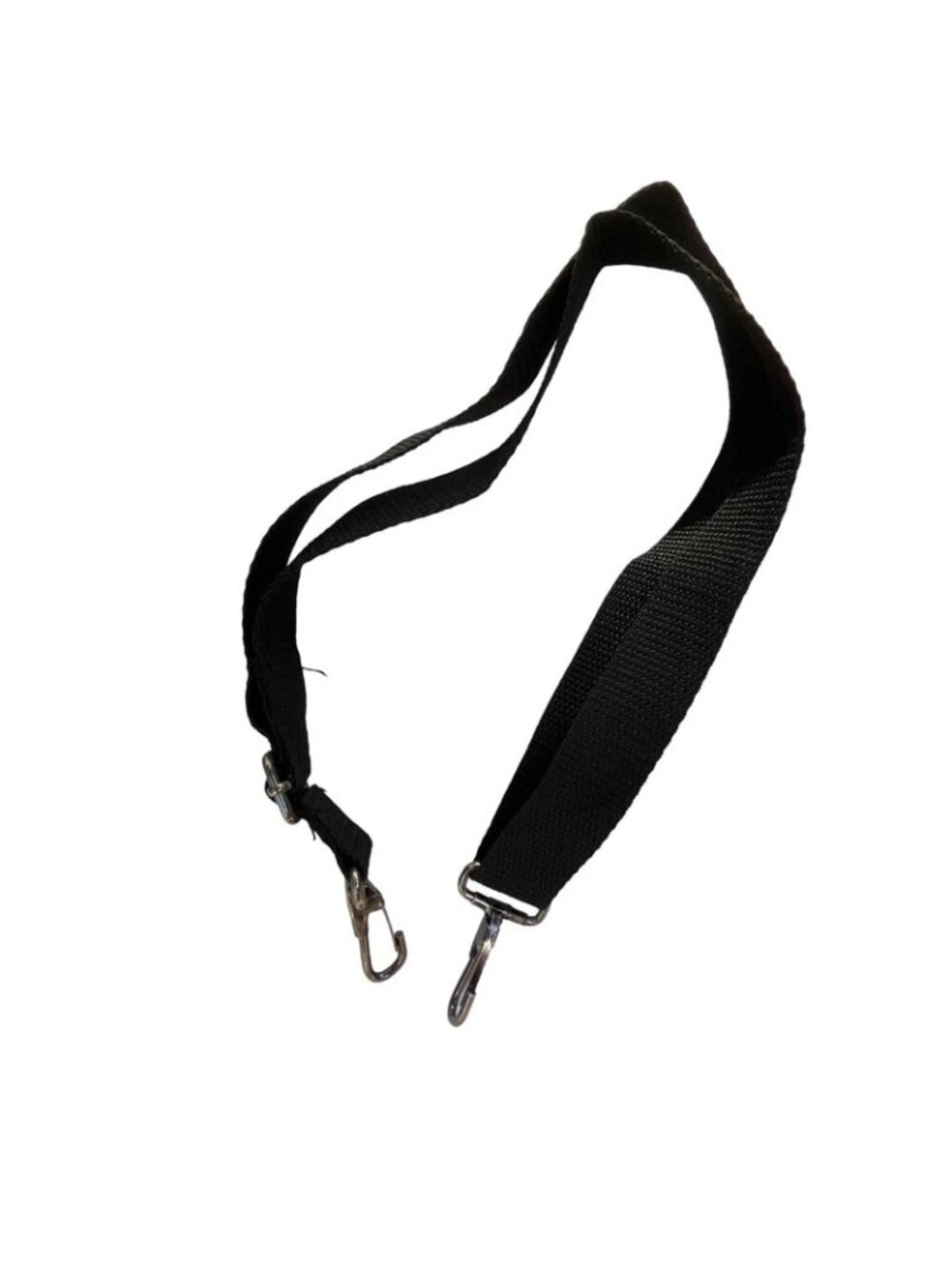 Adjustable Black Nylon Strap With Metal Clasp Hooks  A73